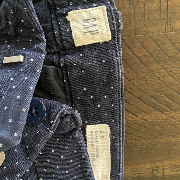 Navy ankle sz 6 stretch trouser material - Picture 3 of 3